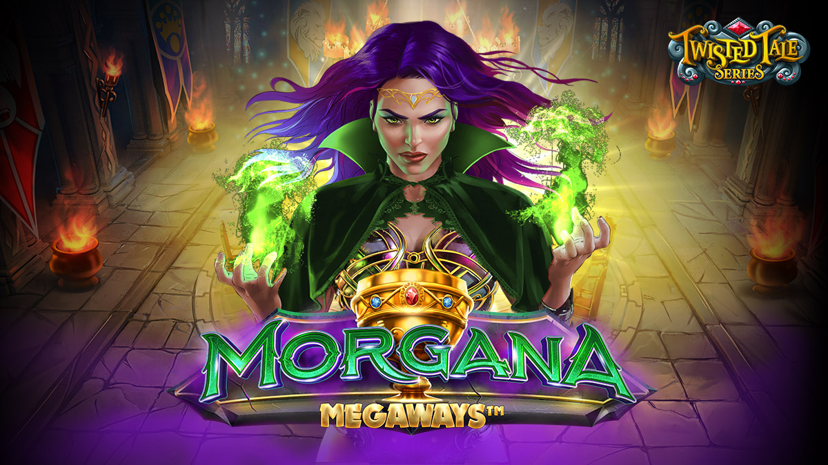 Logo for Morgana poker machine from iSoftBet.