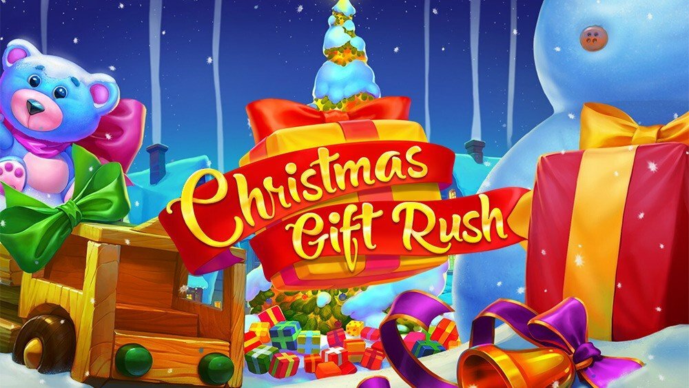 Logo for Christmas Gift Rush poker machine