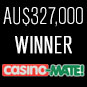 ﻿Massive AU$327,000 Jackpot Won at Casino Mate